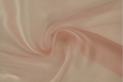 organza - rose poudré 25 g/m²