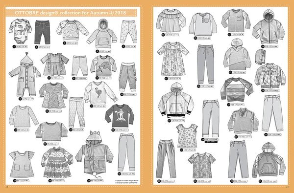 Bild des OTTOBRE design Kids 4/2018 – englischsprachige Schnittmusterzeitschrift für Kinderkleidung – online bei Šarlotes audumi erhältlich