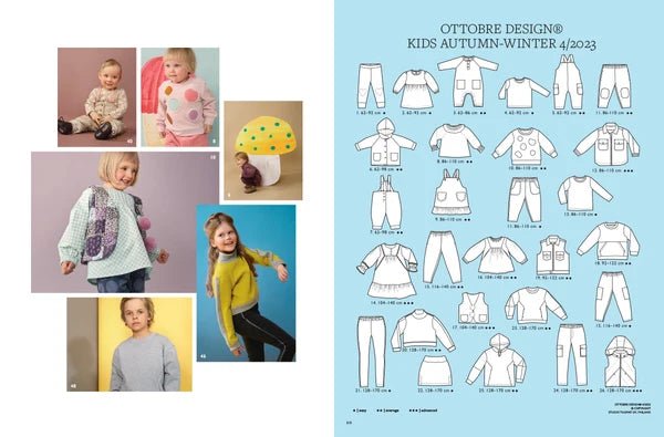 Bild von OTTOBRE design Kids 4/2023 – Schnittmusterzeitschrift für Kinderkleidung auf Englisch – online bei Šarlotes audumi erhältlich