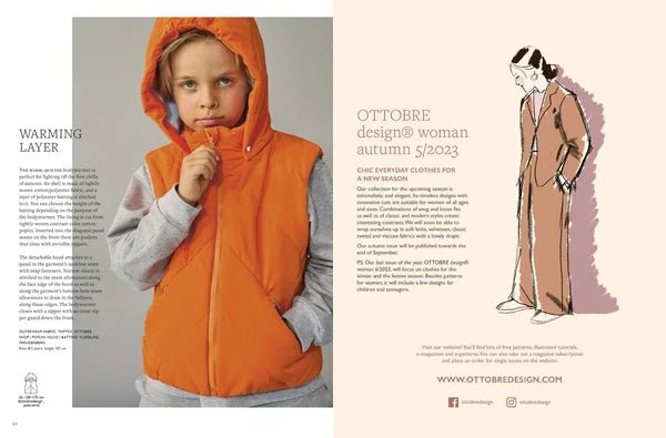 Bild von OTTOBRE design Kids 4/2023 – Schnittmusterzeitschrift für Kinderkleidung auf Englisch – online bei Šarlotes audumi erhältlich