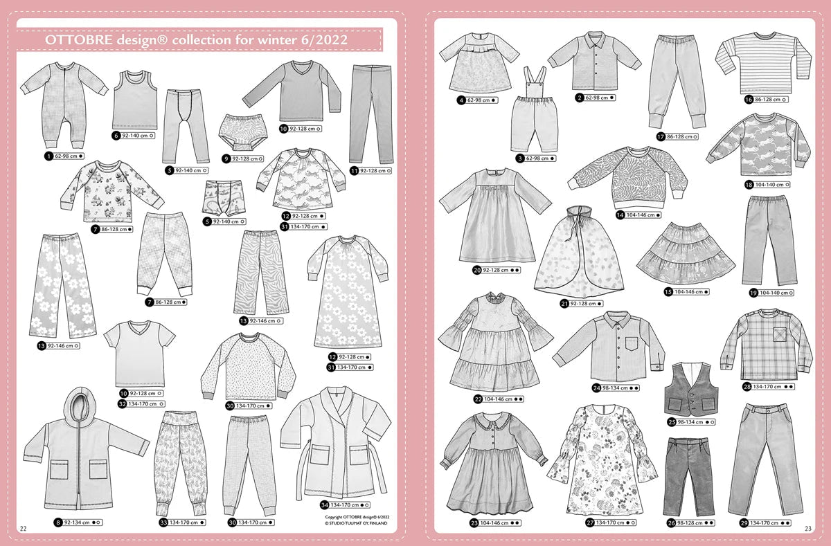 alt
Abbildung von OTTOBRE design Kids 6/2022 – englischsprachige Zeitschrift mit Schnittmustern für Kinderkleidung – online bei Šarlotes audumi erhältlich