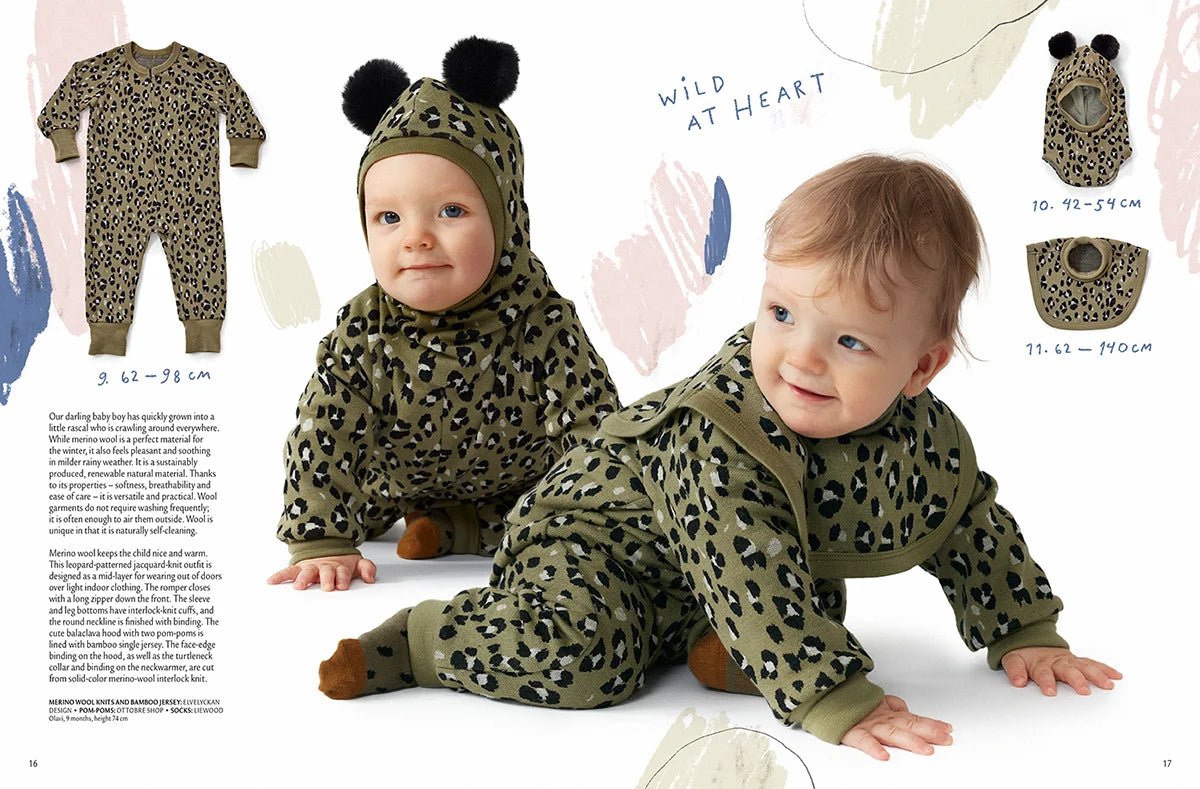 Attēls ar OTTOBRE design Kids Ziema– bērnu apģērbu piegrieztņu žurnāls angļu valodā – pieejams internetā Šarlotes audumi