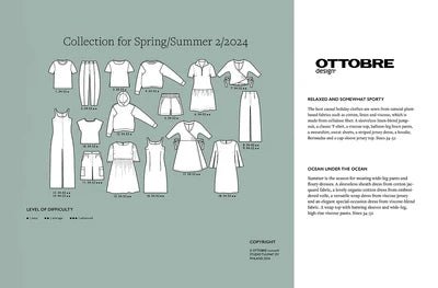 Bild von OTTOBRE design Woman 2/2024 – Schnittmusterzeitschrift für Damenbekleidung auf Englisch – online bei Šarlotes audumi erhältlich