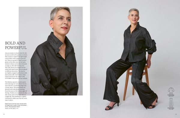 Abbildung von OTTOBRE design Woman 6/2023 – englischsprachige Schnittmusterzeitschrift für Damenmode – online bei Šarlotes audumi erhältlich