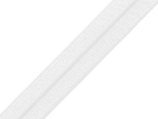 Bild mit gefaltetes Gummiband 1,8 cm weiß – online erhältlich bei Šarlotes audumi