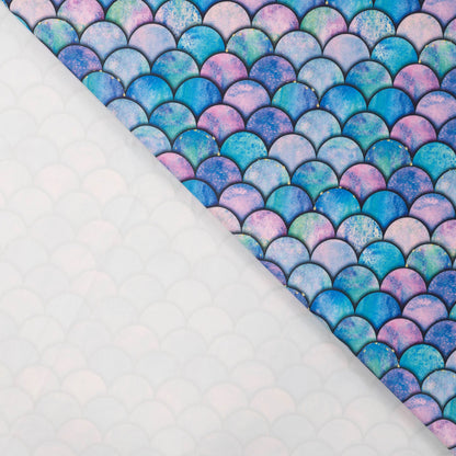 Tissu lycra pour maillots de bain - demi-cercles colorés 220 g/m² | UPF 50+