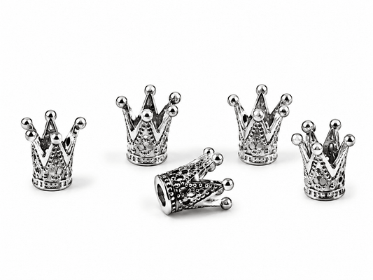 Image de Pērlītes-kronīši 10x 10 mm, 5 pièces – disponible en ligne chez Šarlotes audumi