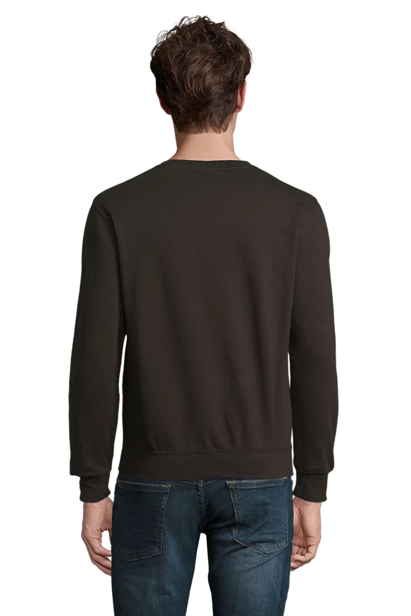 Image d’un sweat personnalisé avec votre logo, noir – disponible en ligne chez Šarlotes audumi