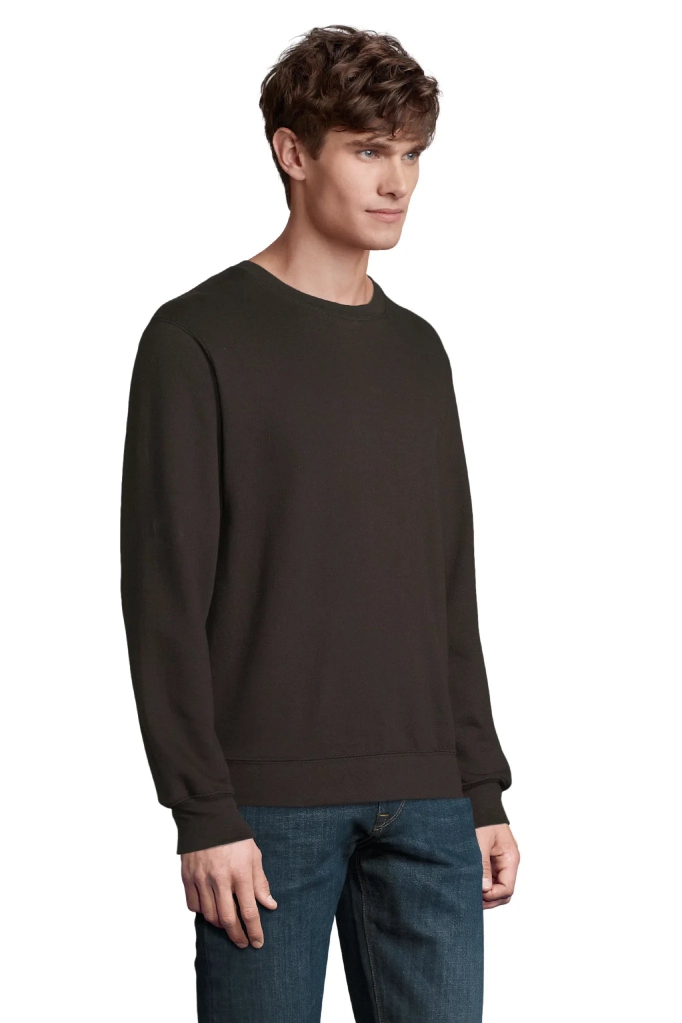 Image d’un sweat-shirt personnalisé avec texte noir – disponible en ligne chez Šarlotes audumi