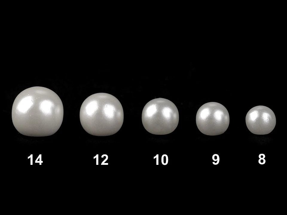Image de boutons de perles à coudre 12 mm | blanc ou blanc chaud – disponible chez Šarlotes audumi
