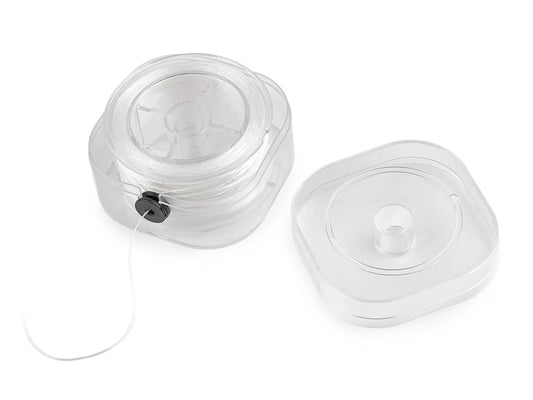 Attēls ar Plakana elastīgā aukla, gumija 0,8 mm (100 m) kastītē – pieejams Šarlotes audumi