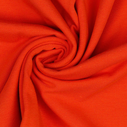 Jersey de coton fin - orange 215 g/m²