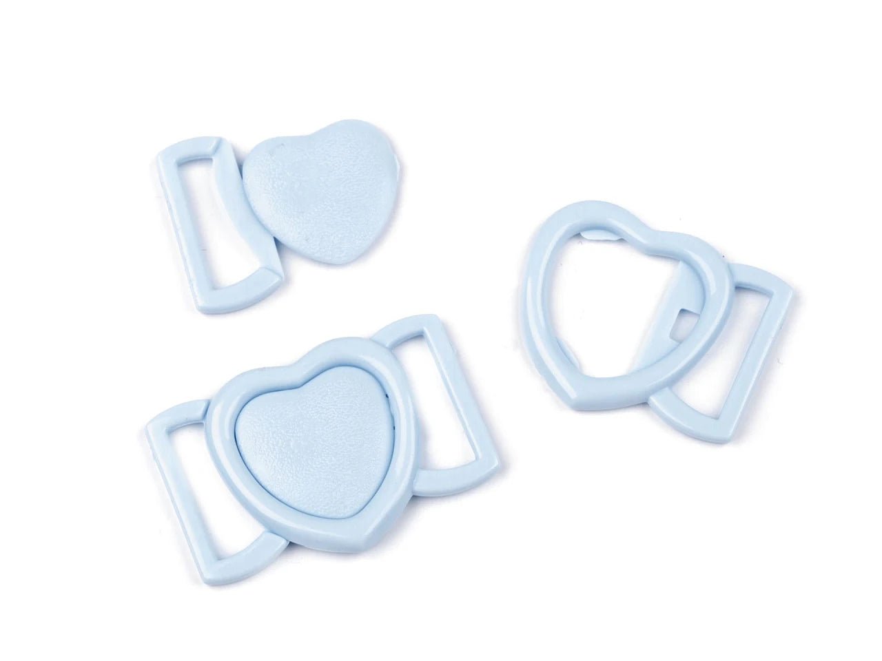 Attēls ar Plastmasas aizdare - klipsis 20 mm ,10 gb iepakojums – pieejams Šarlotes audumi