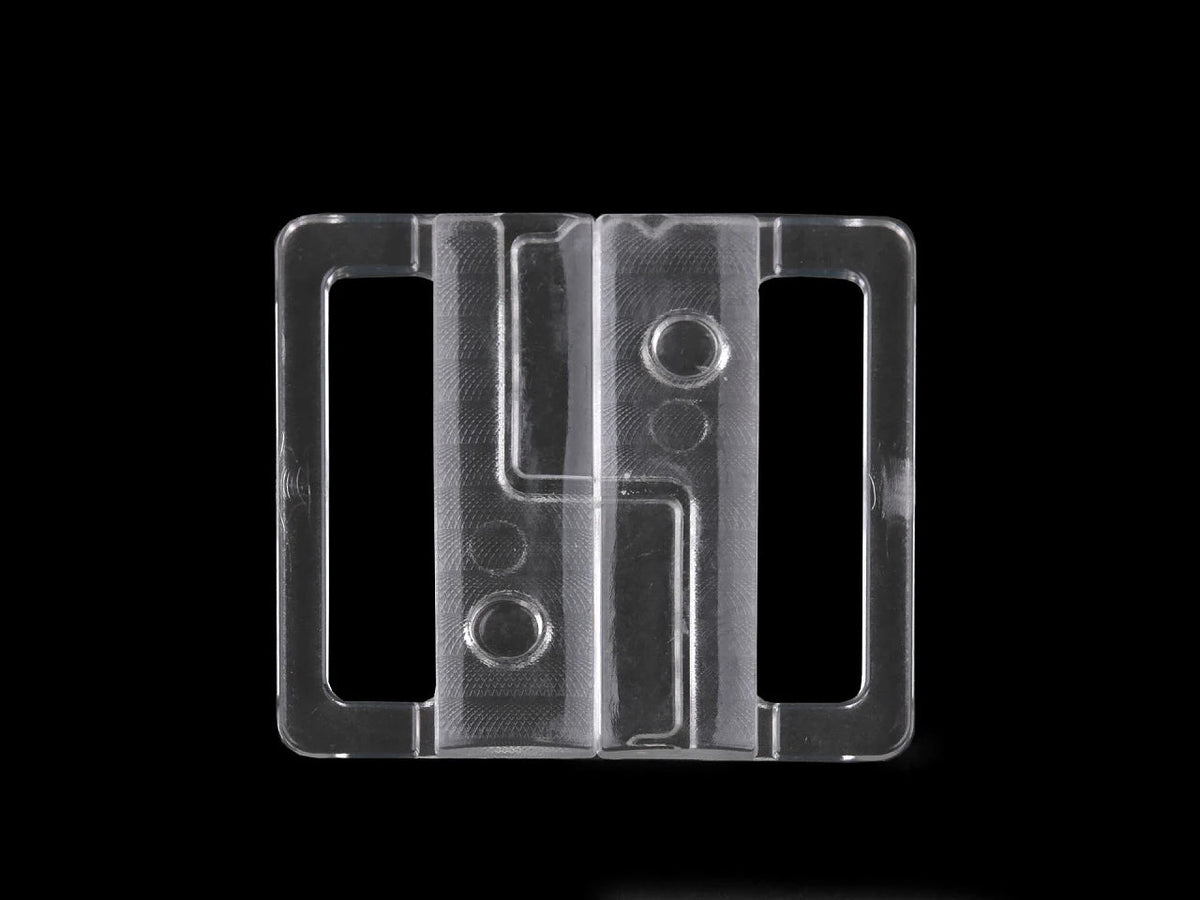 Attēls ar Plastmasas aizdare peldkostīmiem un krūšturiem, 30 mm – caurspīdīga – pieejams internetā Šarlotes audumi