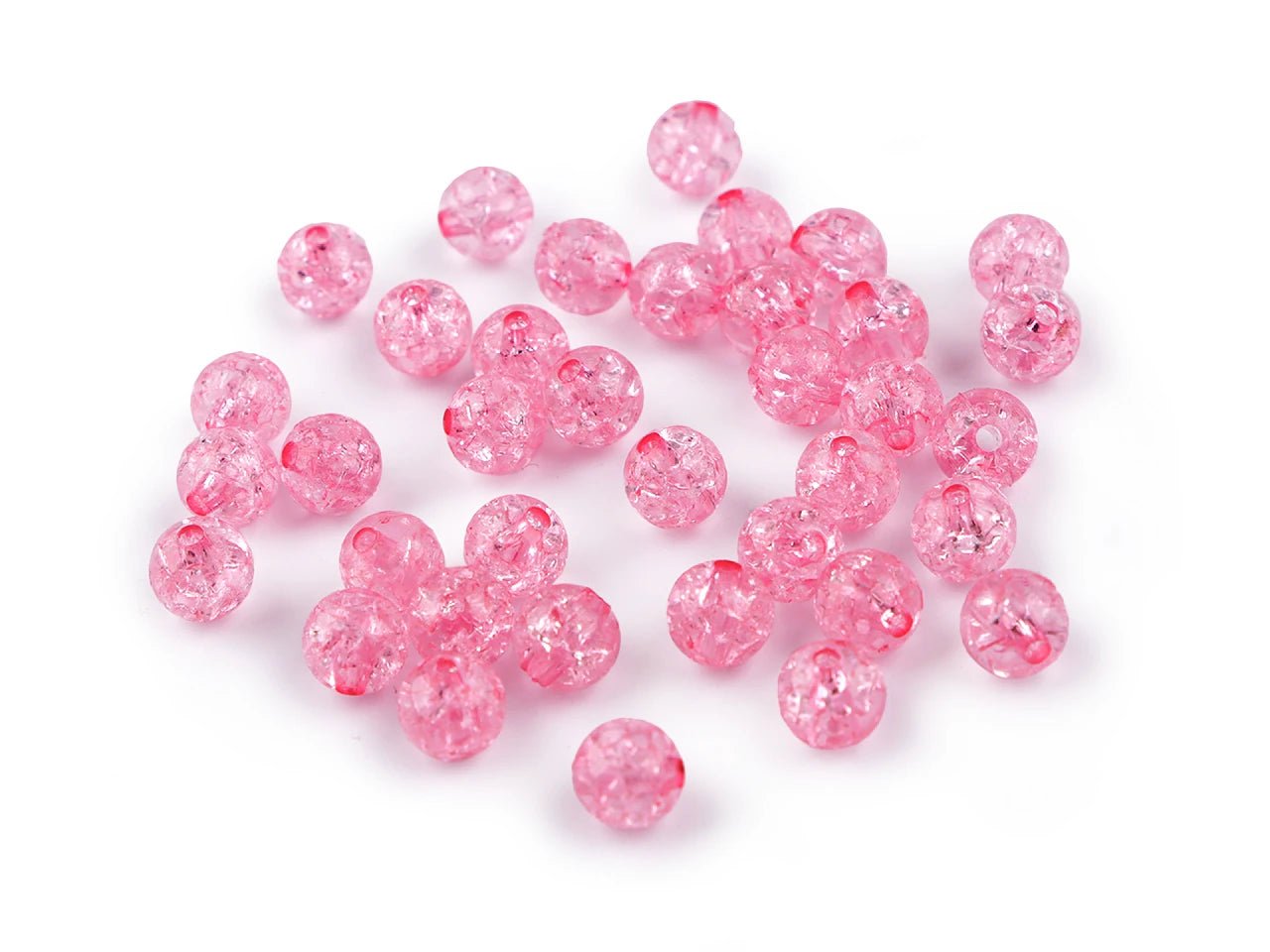 Plastmasas pērlītes Ø8 mm 30 g| dažādu toņu