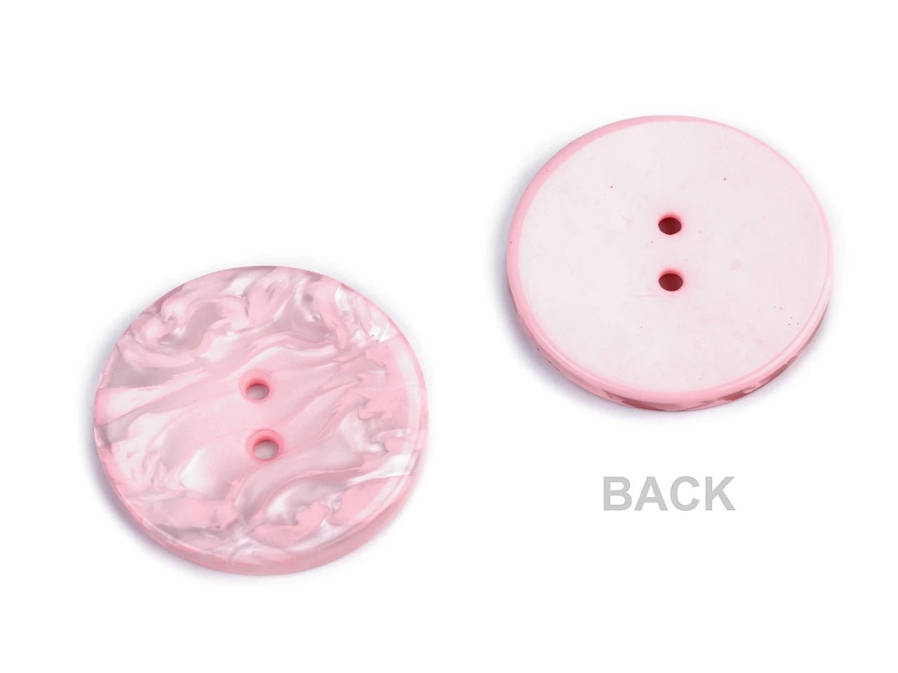 Image avec boutons en plastique 35 mm crème – disponible chez les tissus de Charlotte