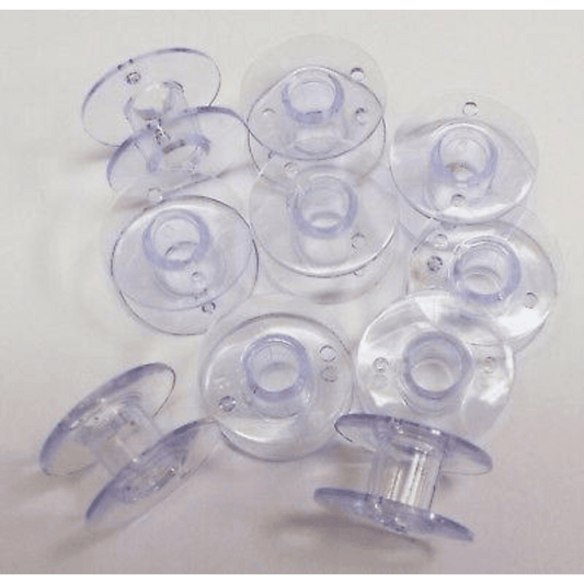 Image avec bobine en plastique pour machines à coudre Singer Ø 19 mm, lot de 3 pièces – disponible chez Šarlotes audumi
