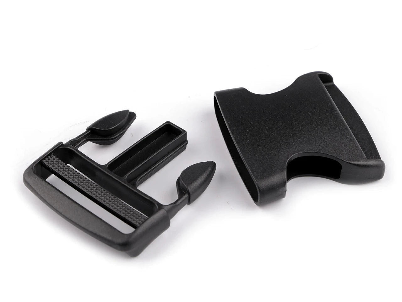 Attēls ar Plastmasas sprādze (side release buckle) 50 mm – pieejams Šarlotes audumi