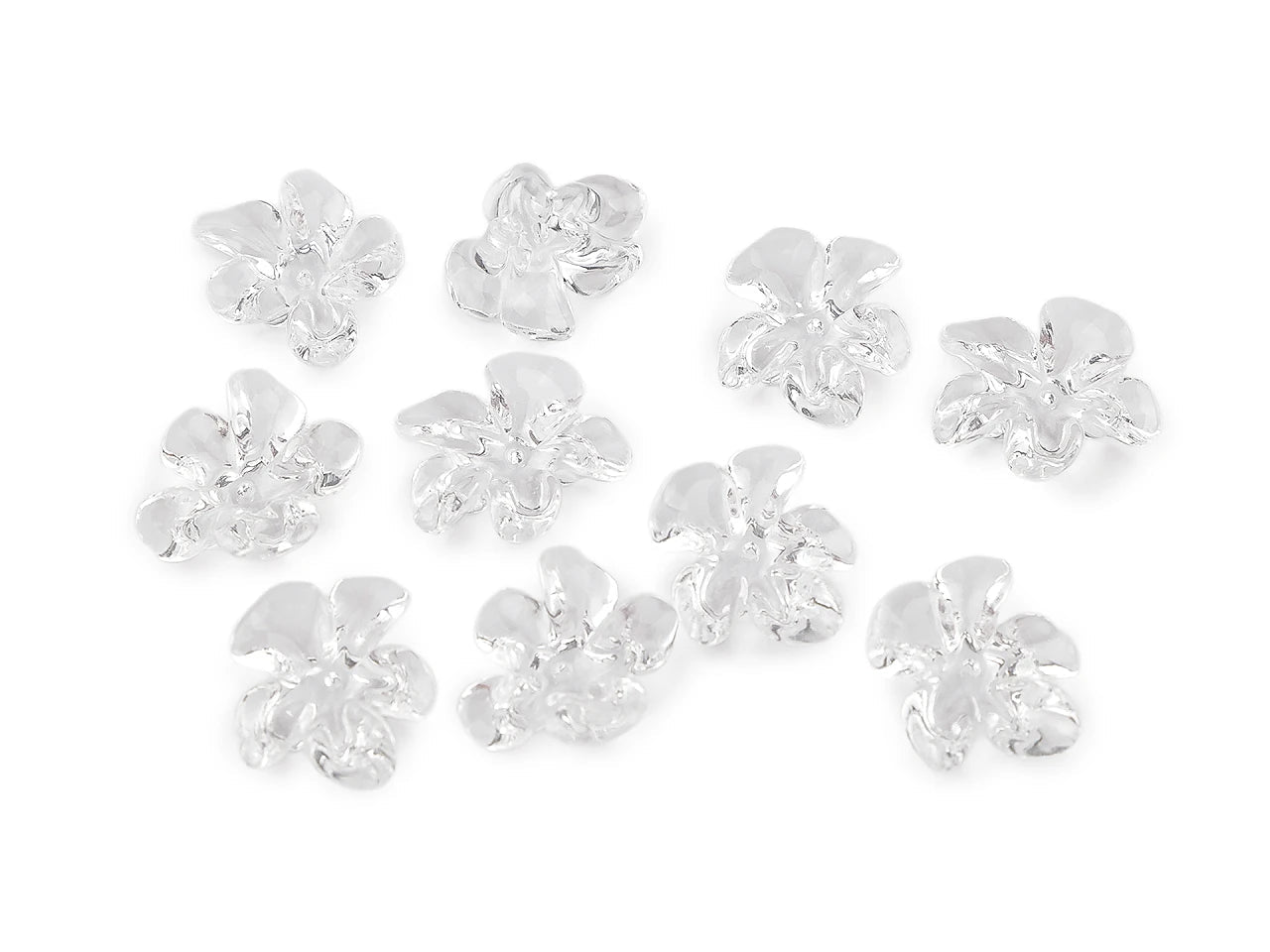 Image de perles florales en plastique Ø25 mm – disponible en ligne Šarlotes audumi
