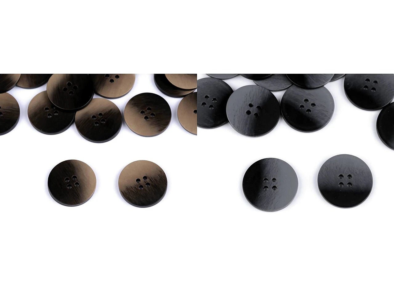 Attēls ar Pogas ar ombre efektu elegants krāsu pārejas dizains Ø 21 mm - 28 mm – pieejams Šarlotes audumi