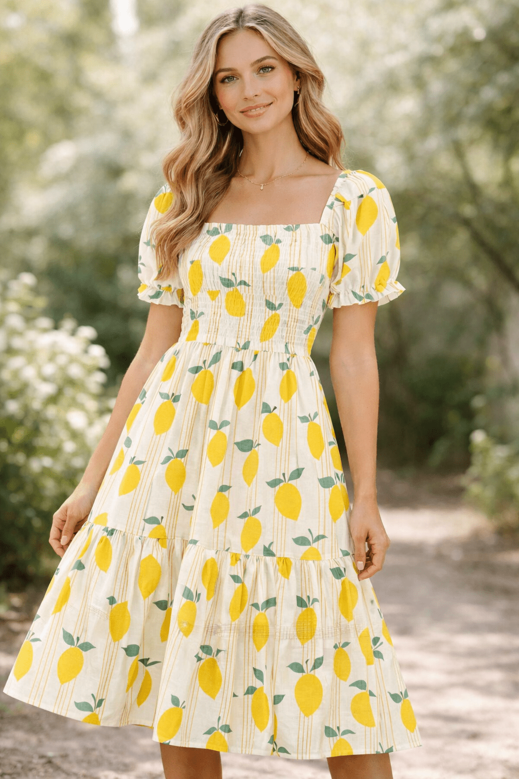 Attēls ar Premium 100% kokvilnas audums - citroni smalkās līnijās 115 g/m² – pieejams Šarlotes audumi