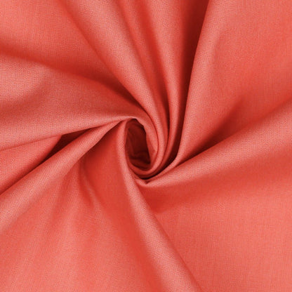 Tissu premium 100 % coton - corail 125 g/m²