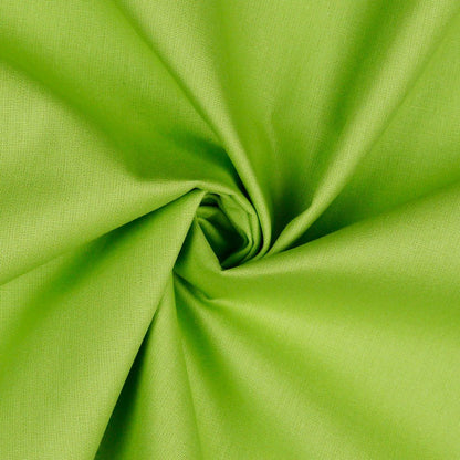 Tissu premium 100 % coton - vert lime 130 g/m²