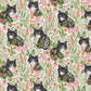 Attēls ar Premium 100% kokvilnas audums - meža kaķīši 115 g/m² – pieejams Šarlotes audumi