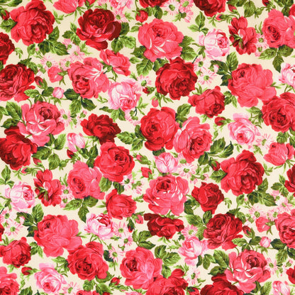 Bild mit Premium-100% Baumwollstoff mit Rosen – online erhältlich bei Šarlotes audumi