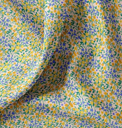 Image avec tissu Premium 100 % coton - fine prairie fleurie 115 g/m² – disponible chez Šarlotes audumi