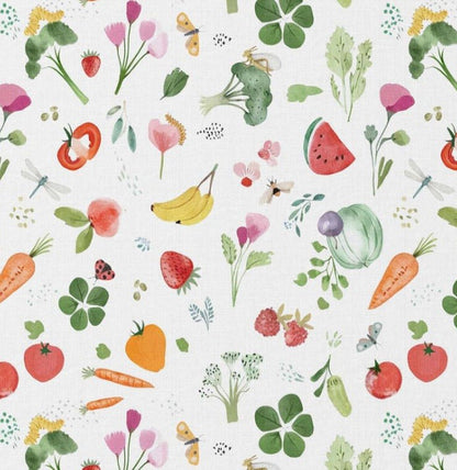 Tissu Premium 100 % coton - vitamines 115 g/m² – disponible chez Šarlotes audumi