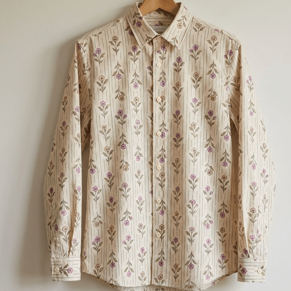 Attēls ar Premium 100% kokvilnas audums - ziedi 115 g/m² – pieejams Šarlotes audumi