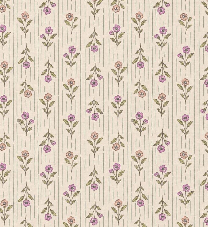 Attēls ar Premium 100% kokvilnas audums - ziedi 115 g/m² – pieejams Šarlotes audumi