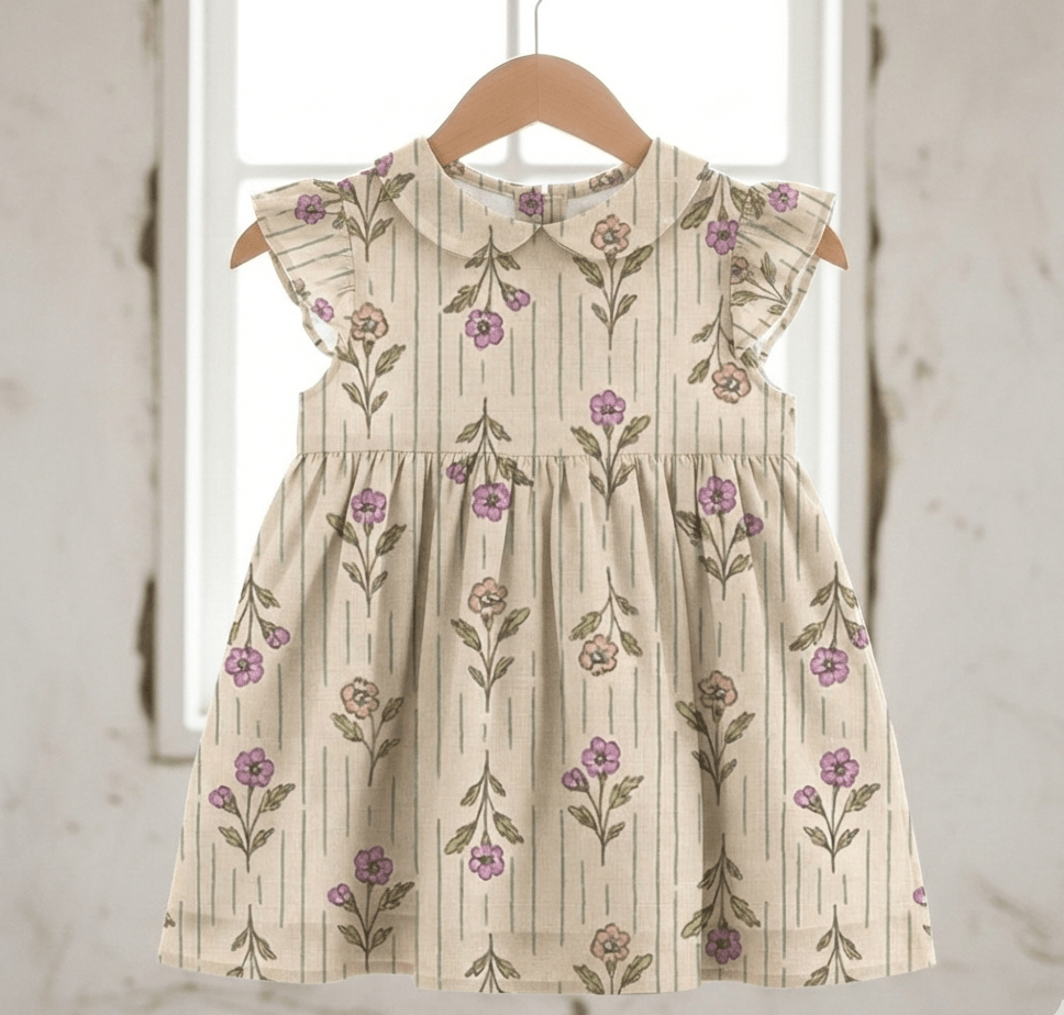 Attēls ar Premium 100% kokvilnas audums - ziedi 115 g/m² – pieejams Šarlotes audumi