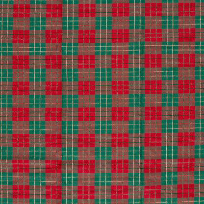 Bild mit Premium-100% Baumwollstoff – Weihnachtskaro – online erhältlich bei Šarlotes audumi