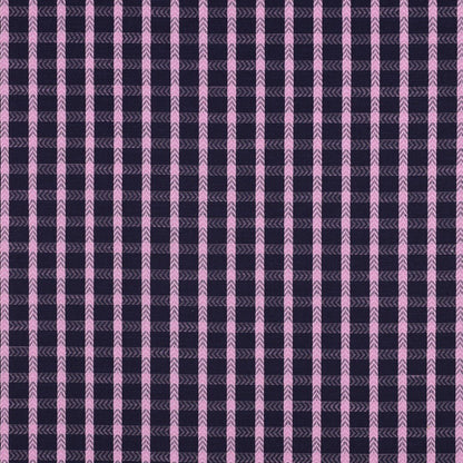 Bild mit Premium-Stoff aus 100 % Baumwolle, blau und rosa kariert – online erhältlich bei Šarlotes audumi
