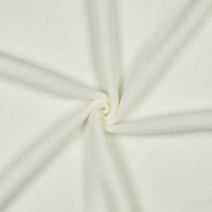 Tissu polaire anti-boulochage premium, blanc lait 240 g/m²