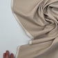 Italian viscose twill suiting fabric – beige | 49% viscose, 40% silk, 11% polyamide | 220 g/m² | 147 cm