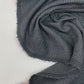 Wool fabric - black with fine stripe 240 g/m²