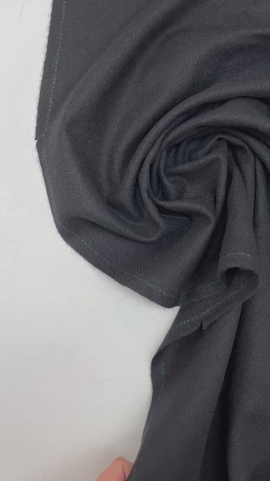 Wool fabric - black 260 g/m²