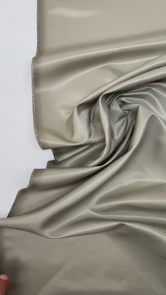 Japanese satin twill fabric – grey | 100% polyamide | 200 g/m² | 125 cm