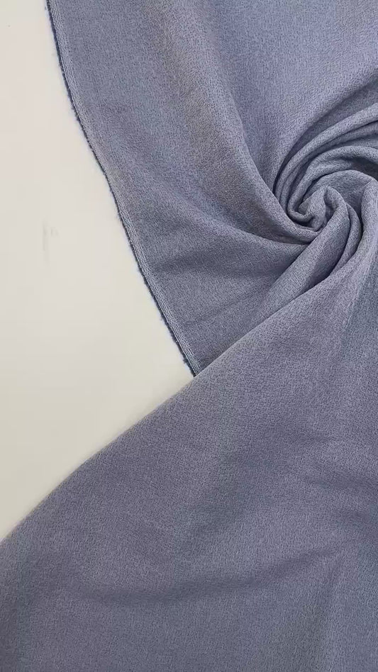 Italian polyamide and silk double-knit fabric – blue | 83% polyamide, 17% silk | 230 g/m² | 140 cm