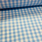 Cotton fabric - blue checkered 90 g/m²