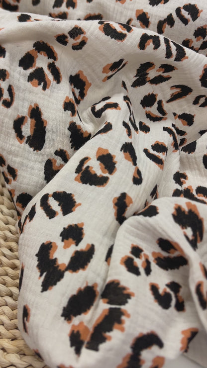 Musselin-Leopardenmuster 125 g/m²