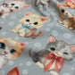 Softshell fabric - cats 300 g/m²