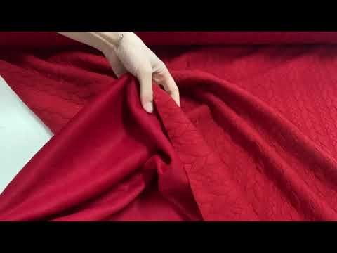 Tricot fabric with knit pattern - smoky green braids 340 g/m²