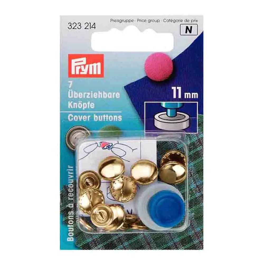 Image de boutons à recouvrir Prym avec gabarit, 11 mm – disponible chez Šarlotes audumi