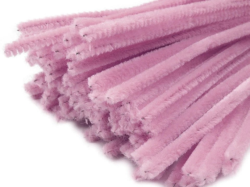 Image avec fil chenille moelleux | Ø6 mm (30 cm) | 20 pièces | tons variés – disponible chez Šarlotes audumi