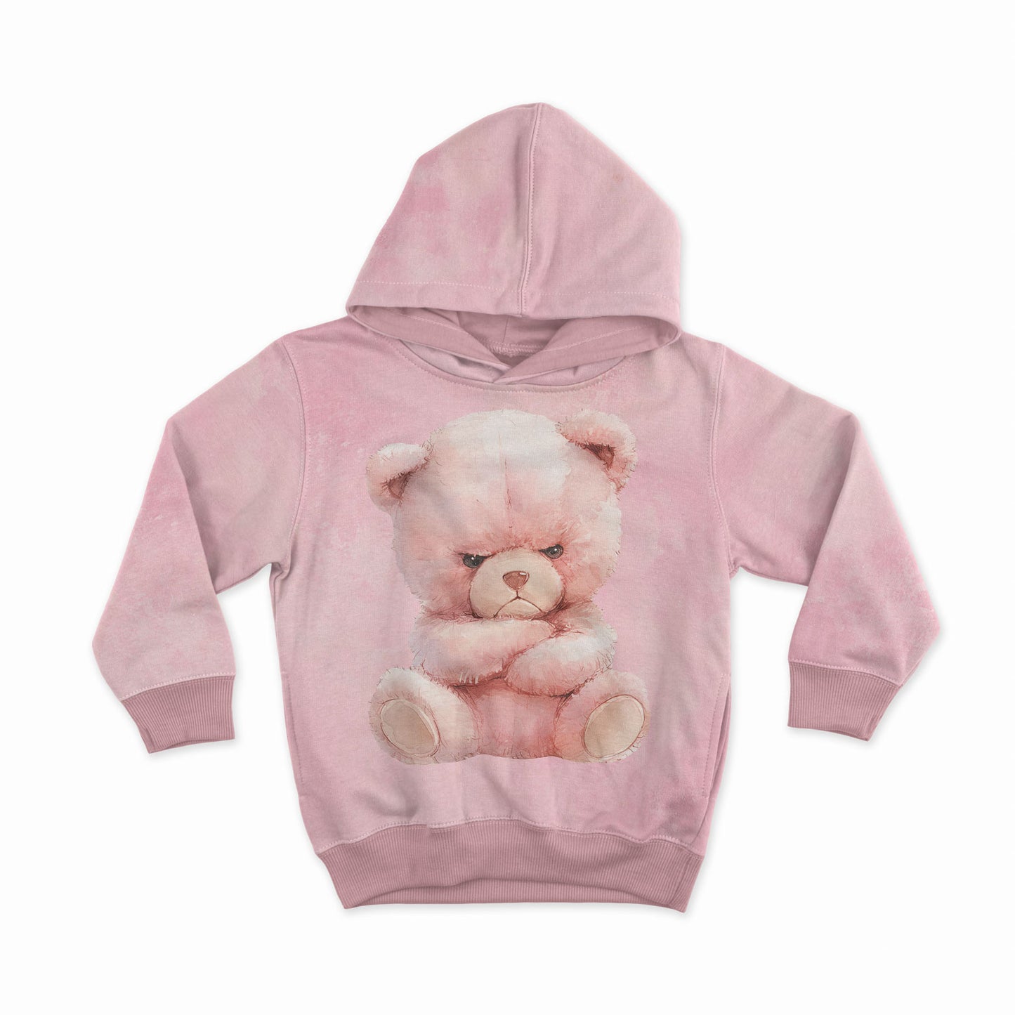Panneau en jersey bouclette - motif rose 250 g/m²