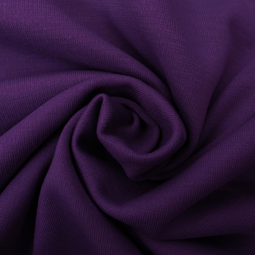 Attēls ar Punta di Roma trikotāžas audums –tumši lillā 320 g/m² – pieejams Šarlotes audumi
